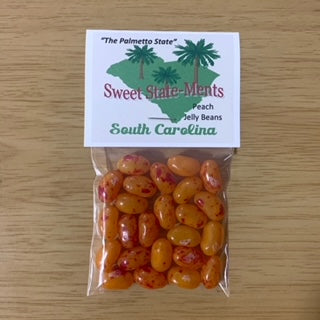 South Carolina Peach Jelly Beans