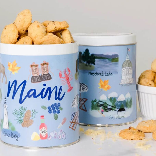 Maine Pecan Shortbread Cookie Tin