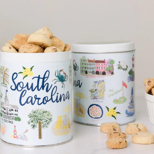 South Carolina Pecan Shortbread Cookie Tin