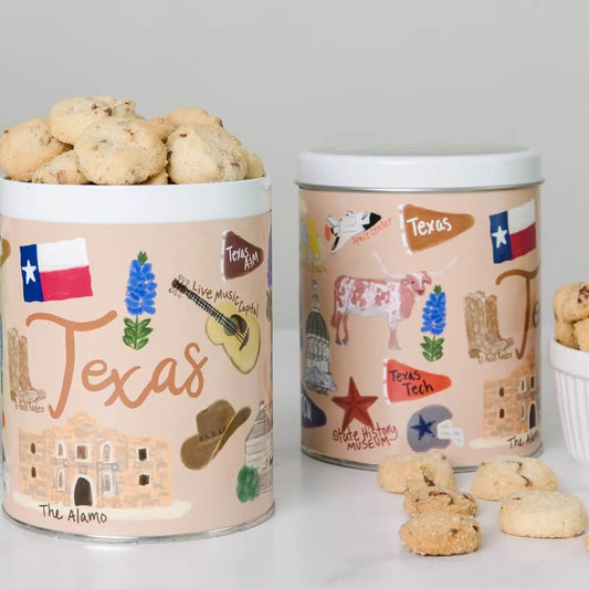 Texas Pecan Shortbread Cookie Tin